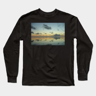 Cloud Reflections Sunset Over The Lagoon Long Sleeve T-Shirt